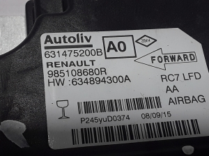 RENAULT Talisman II (2015–2026) Turvapadja moodul 985108680R - 3