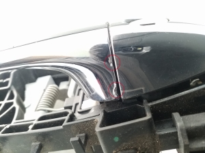 Mercedes Benz B-Class 245 (2005–2011) Front door external opening handle and its details - 2