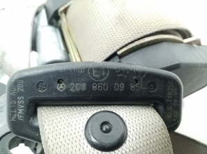 Mercedes Benz CLK-Class 208 (1997–2002) Eesmine turvavöö A2088600985 - 2
