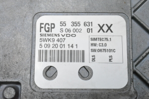 Opel Vectra C (2002–2008) Engine control unit 55355631 - 4