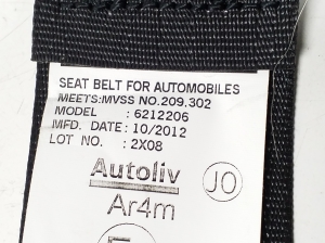  Rear seat belt 