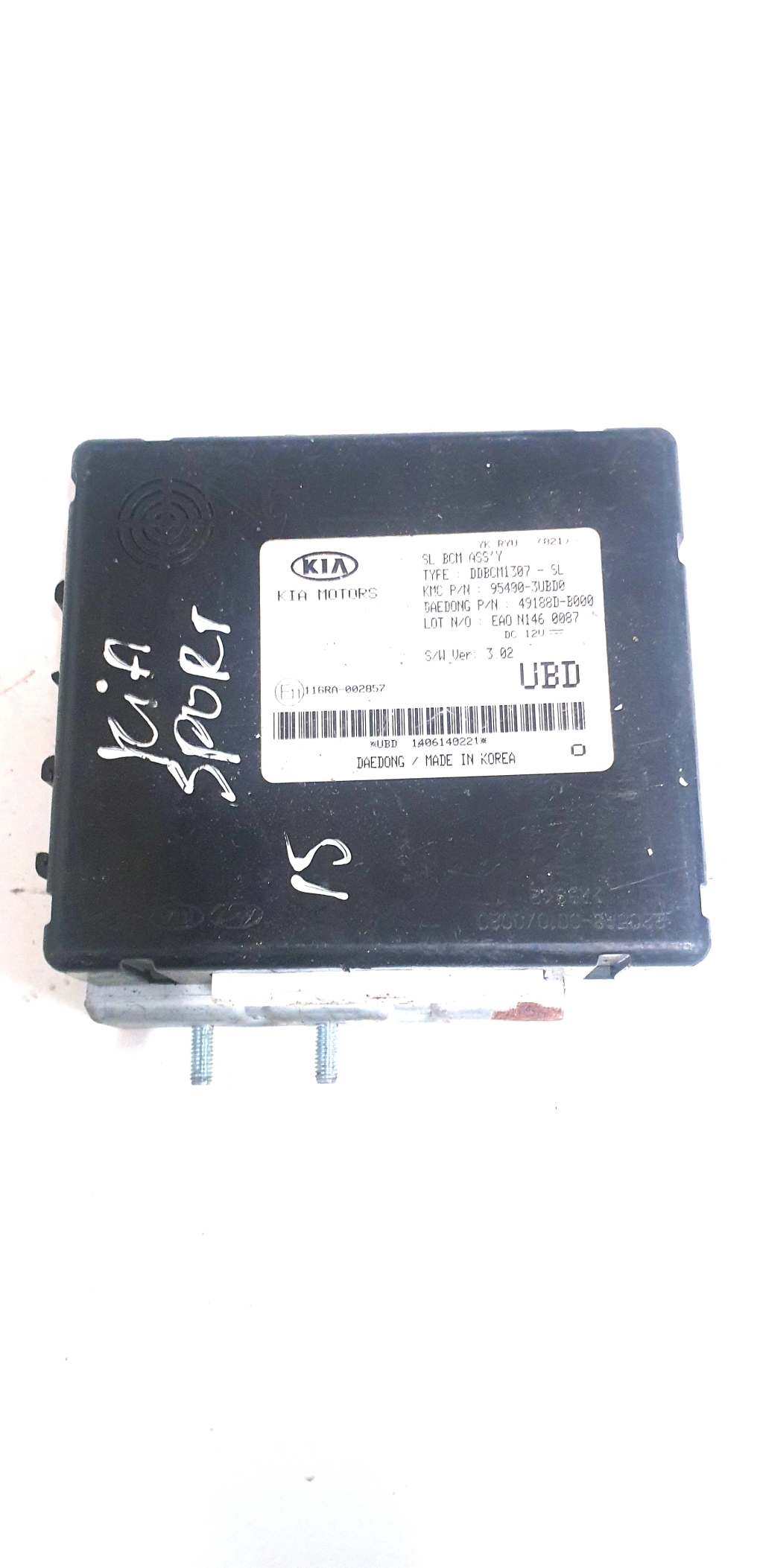 Kia Sportage (2010–2016) Control unit 954003UBD0