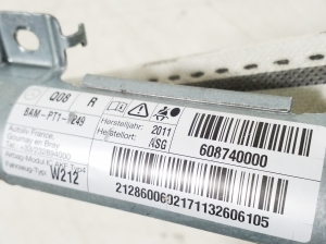 Mercedes Benz E-Class W212 (2009–2015) Katuse turvapadi A2128600602 - 3