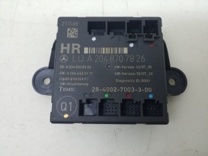   Rear side door control unit 