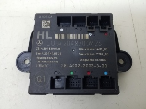   Rear side door control unit 