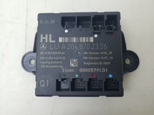   Rear side door control unit 