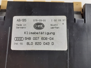 AUDI A3 8L (1996–2003) Heater control panel 8L0820043D - 3
