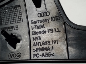 AUDI A8 D4 (2010–2017) Instrument cluster trim 4H1853191 - 2