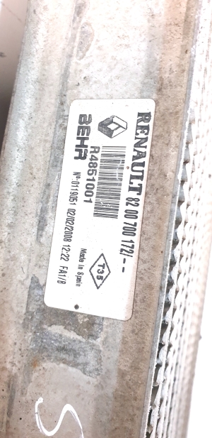 RENAULT Scenic (2003–2010) Ladeluftkühler 8200700172 - 2