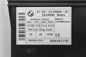 BMW 5 SERIES E60 (2003–2010) Mugavusmoodul 9176069 - 4