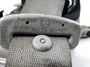 Mercedes Benz S-Class 220 (1998–2005) Eesmine turvavöö A2208602485 - 3