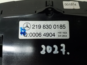Mercedes Benz CLS-Class 219 (2004–2010) Heater control panel A2198300185 - 3
