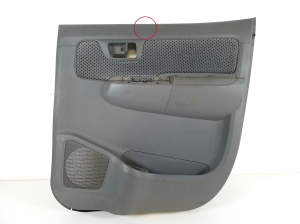   Upholstery of rear side doors 