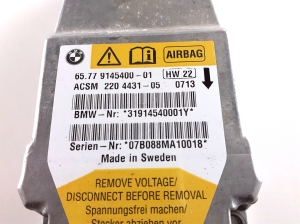 BMW 5 SERIES E61 (2004–2010) Airbagsteuergerät 9145400 - 3