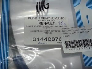 RENAULT Megane I (1995–2003) Handbremsseil 7700421024 - 2