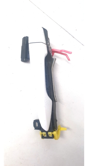 Rear side door exterior handle and its parts