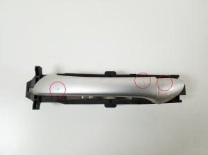 Mercedes Benz C-Class 203 (2000–2007) Rear side door exterior handle and its parts - 2