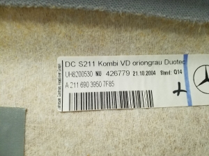 Mercedes Benz E-Class W211 (2002–2009) Dachhimmel A2116903950 - 3