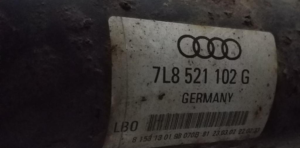 AUDI Q7 4L (2005-2015) Kardanas 7L8521102G 25039896