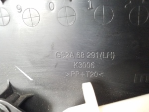 Mazda 6 (2007–2012) Tagumise toe sisekujundus GS2A68291 - 2