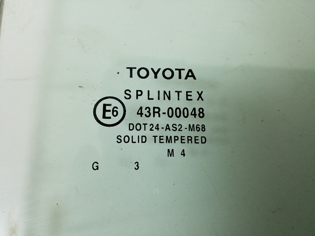 TOYOTA Avensis 2 generation (2002-2009) Right Side Sliding Door Glass 68103-05120 21019373