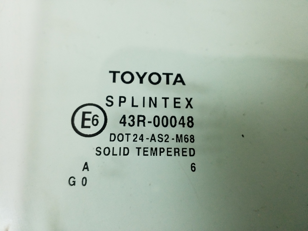 TOYOTA Avensis 2 generation (2002-2009) Right Side Sliding Door Glass 68103-05120 21019371