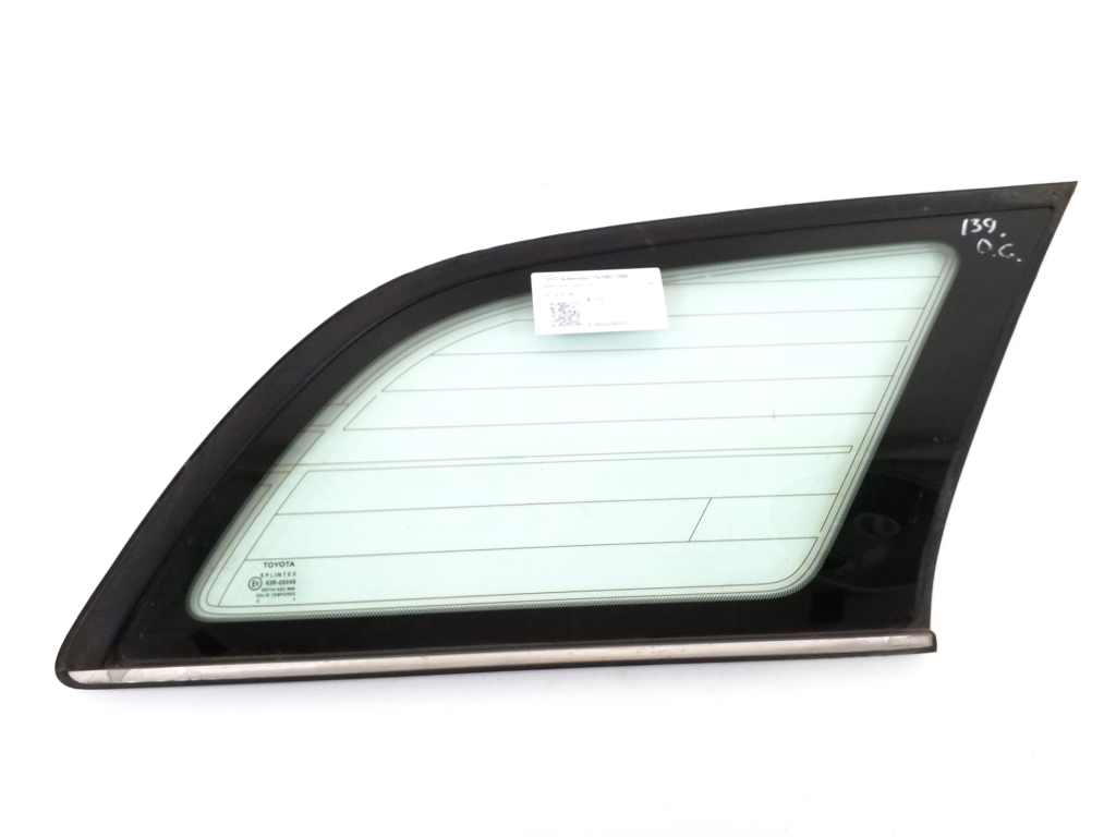 TOYOTA Avensis 2 generation (2002-2009) Right side rear body window 62710-05100 21019364