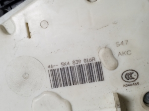 Volkswagen Golf VII (2012–2026) Rear side door lock 5K4839016A - 3