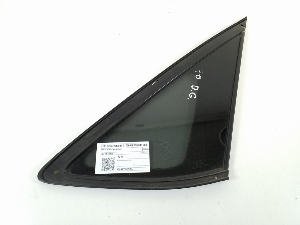 LEXUS RX 2 generation (2003-2009) Right side rear body window 62710-48180 21019292