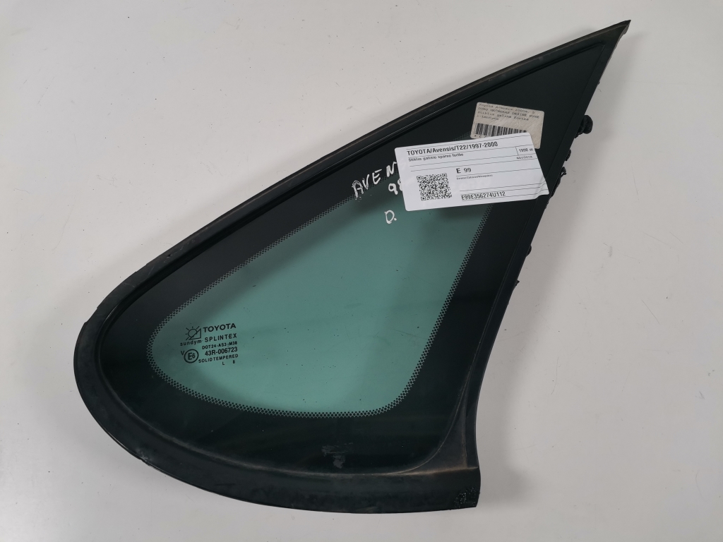 TOYOTA Avensis 1 generation (1997-2003) Right side rear body window 21019230