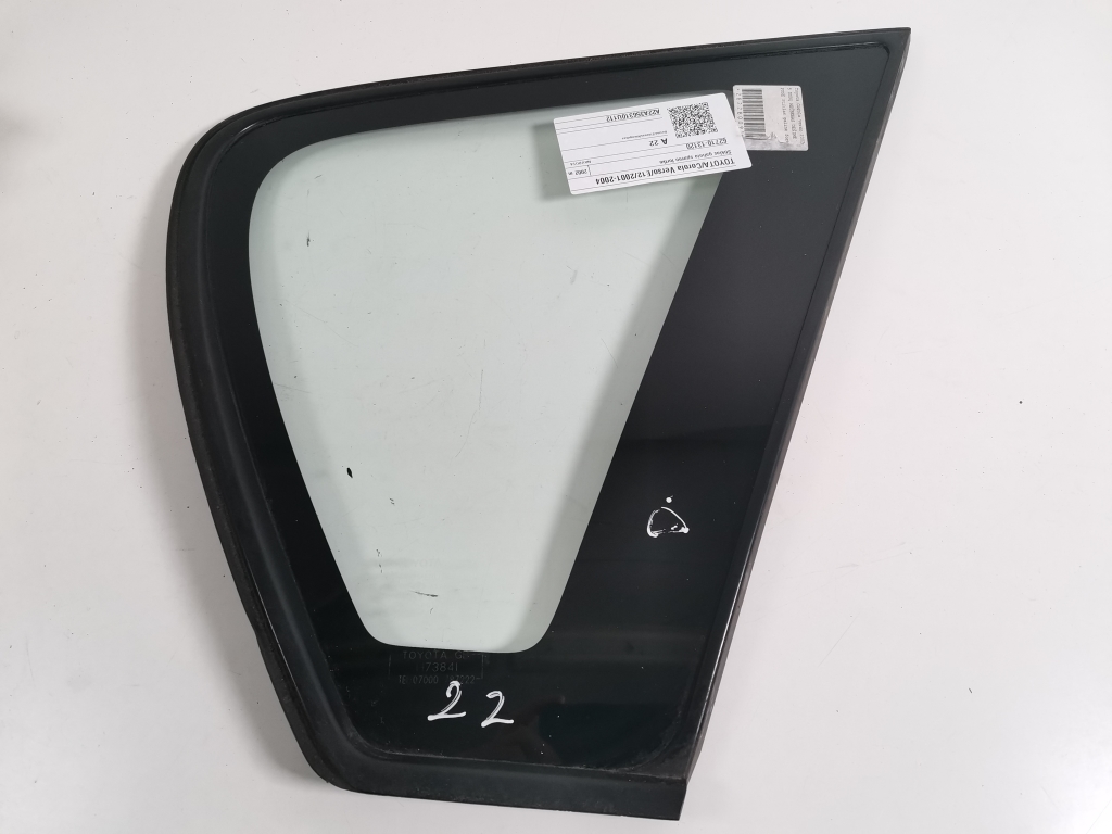 TOYOTA Corolla Verso 1 generation (2001-2009) Right side rear body window 62710-13120 21019215