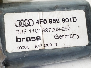 AUDI A6 C6 (2004–2011) Front door window regulator motor 4F0959801D - 3