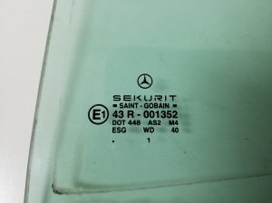 Mercedes Benz A-Class 168 (1997–2004) Aizmugurējo sānu durvju stikls A1687350100 - 2