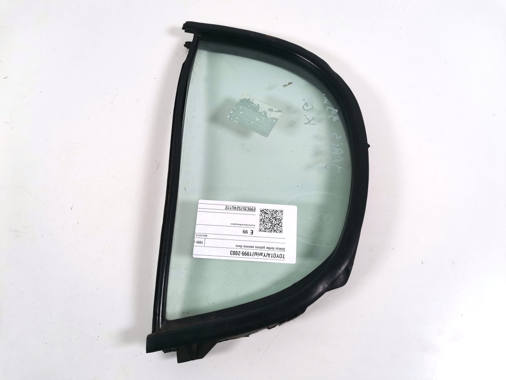 TOYOTA Yaris 1 generation (1999-2005) Πίσω αριστερό παράθυρο πόρτας 21018937