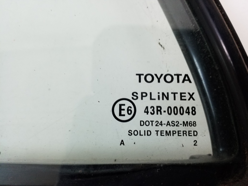 TOYOTA Corolla 9 generation E120/E130 (2000-2007) Bal hátsó ablaküveg 68124-02070 21020173