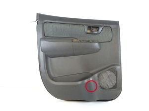   Upholstery of rear side doors 