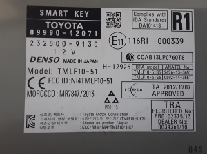 TOYOTA RAV 4 A4 (2012–2018) Immobilizer unit 8999042071 - 3