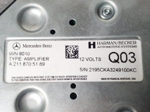 Mercedes Benz R-Class 251 (2006–2017) Audio amplifier A2118705189 - 3