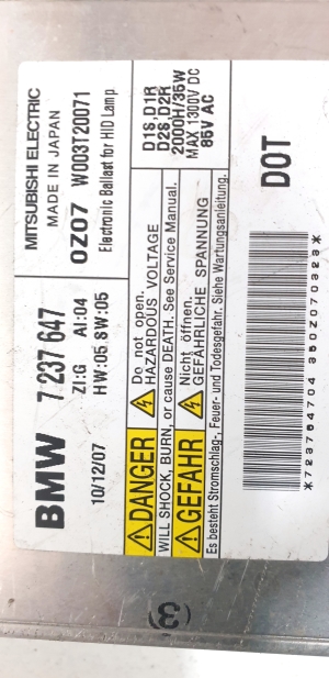 BMW 3 SERIES E91 (2005–2013) Xenon-Steuergerät 7237647 - 2