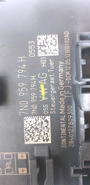 Volkswagen Sharan (2010–2026) Tagumise küljeukse juhtplokk 7N0959794H - 2