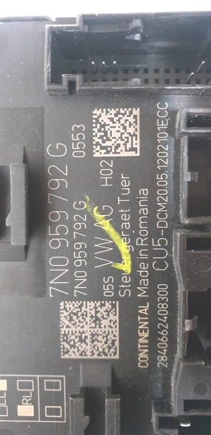 Volkswagen Sharan (2010–2026) Esiukse juhtplokk 7N0959792G - 3