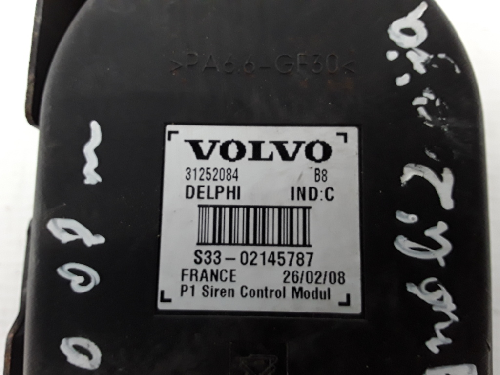 VOLVO S40 2 generation (2004-2012) Sirène d'alarme 31252084 22297949