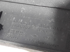 Dacia Logan I (2004–2012) Rear side door molding 8200476577 - 3
