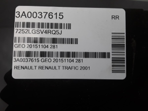 RENAULT Trafic II (2001–2014) Seitenscheibe hinten (Karosserie) 8200672745 - 2