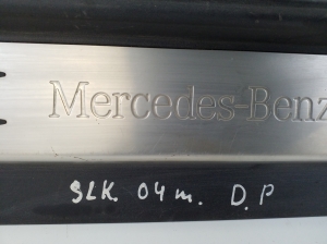 Mercedes Benz SLK-Class 171 (2004–2011) Inner sill trim A1716800235 - 3