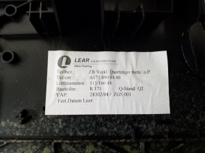 Mercedes Benz SLK-Class 171 (2004–2011) Hutablage A1716900440 - 3