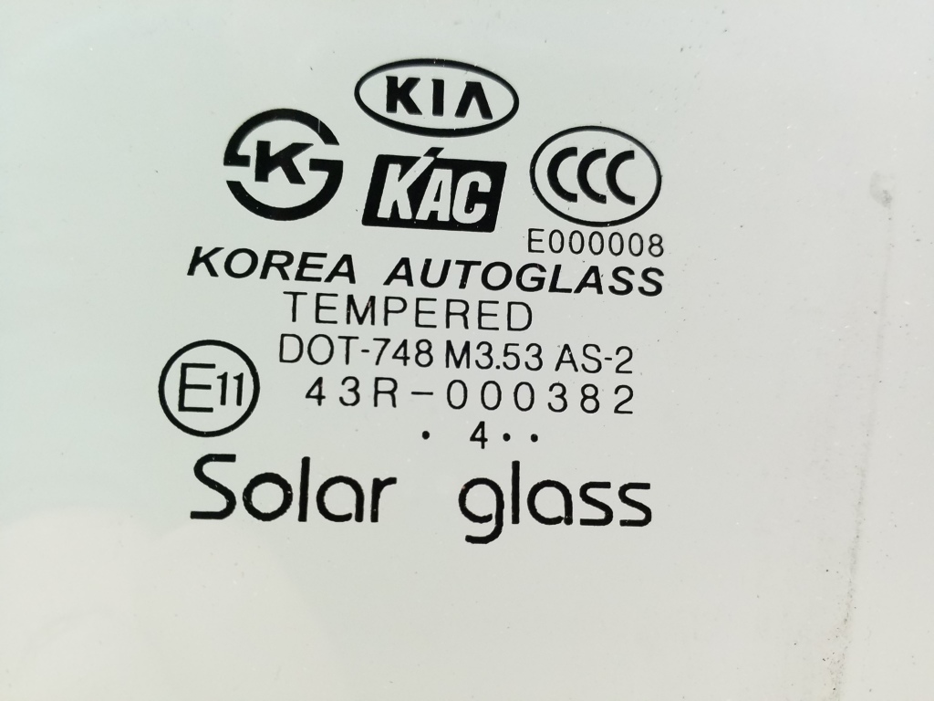 KIA Sorento 1 generation (2002-2011) Front Left Door Glass 25043595