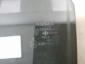 NISSAN Murano Z50 (2003–2017) Aizmugurējo sānu durvju stikls - 2