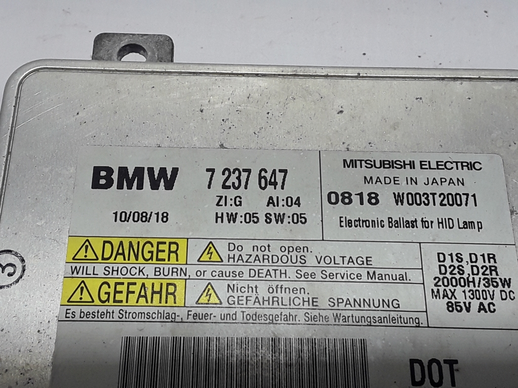 BMW 5 Series F10/F11 (2009-2017) Xenon Light Control Unit 7237647 22425175