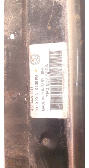 Volkswagen Touareg II (2010–2018) Stoßstangenträger hinten 7P0807309A - 2